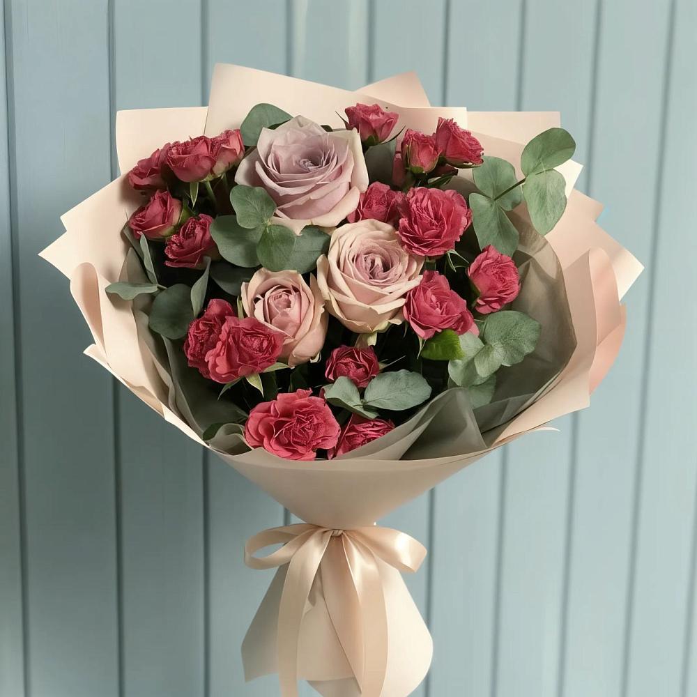 Букет цветов из: Гвоздики и Розы в Усть-Куломе