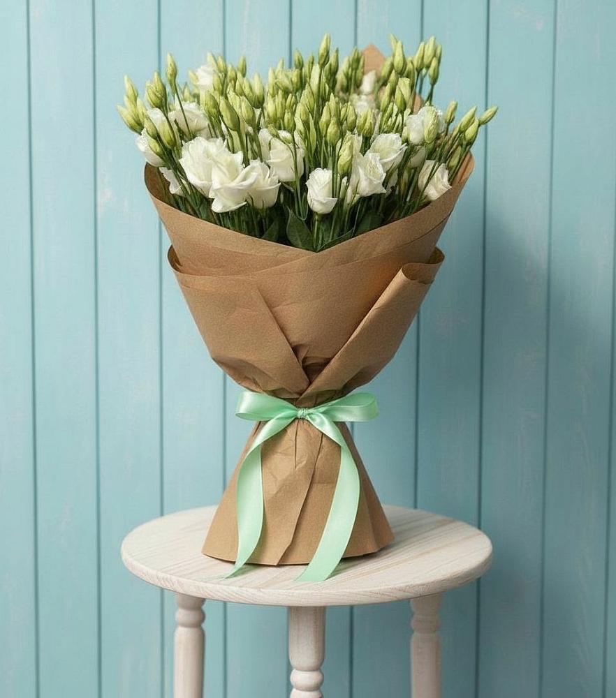 Букет цветов из: Лизиантусы в Усть-Куломе