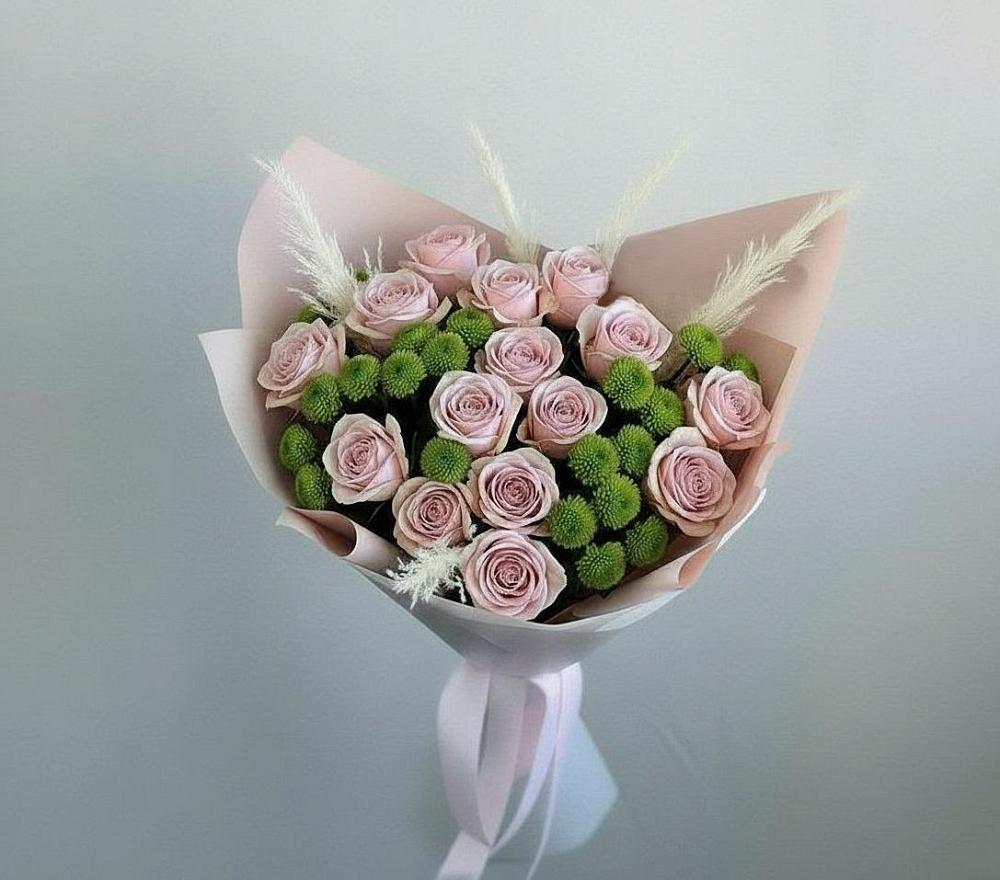 Букет цветов из: Розы и Хризантемы в Усть-Куломе