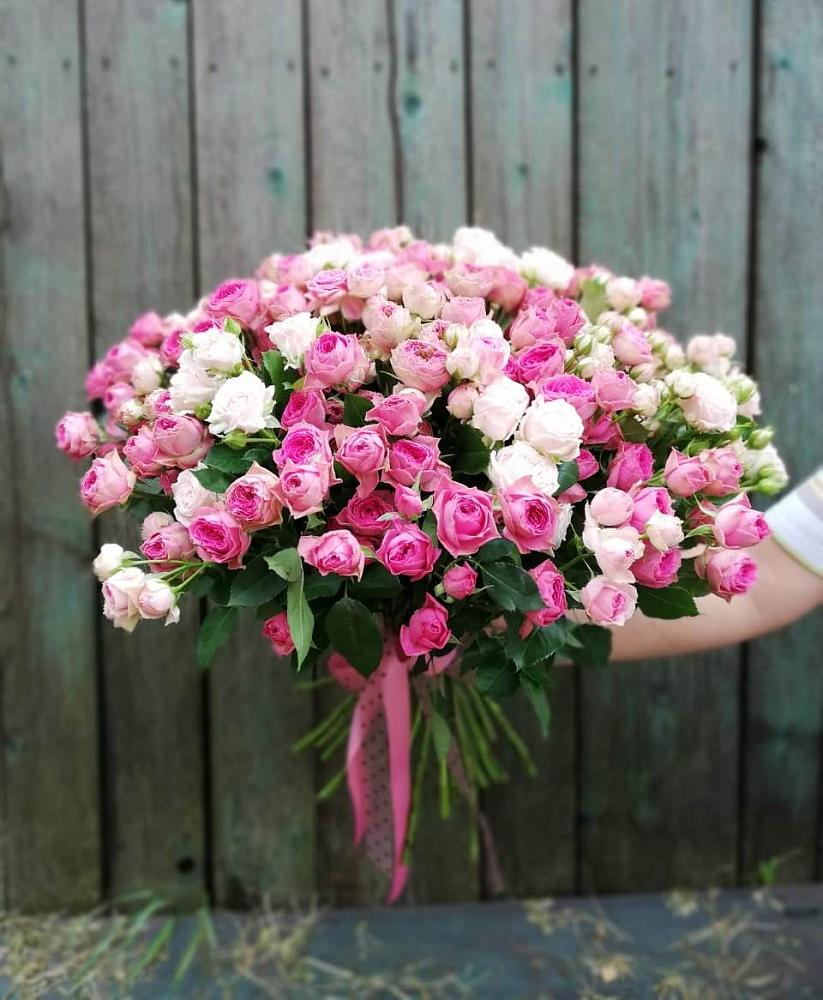 Букет Розовые кустовые розы Натали и Лав Лидия в Усть-Куломе