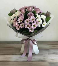 Букет цветов из:  Хризантемы и Розы #REPLACE_PRED# Усть-Куломе