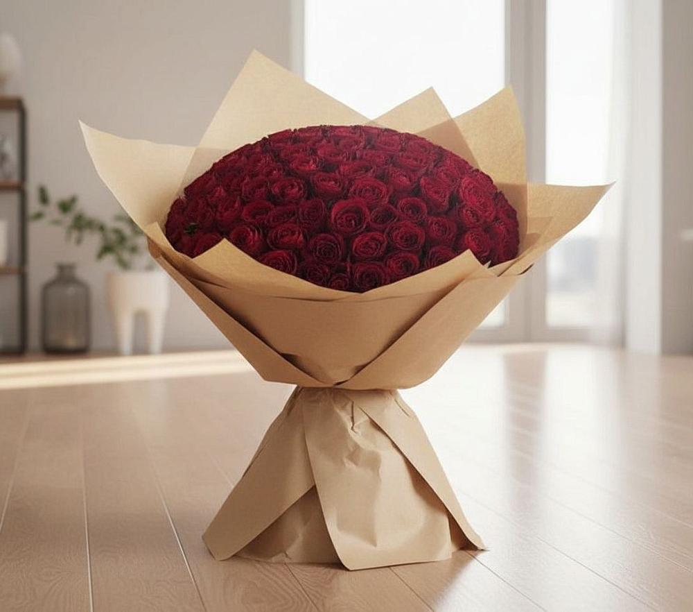 Букет 101 Красная роза в Усть-Куломе